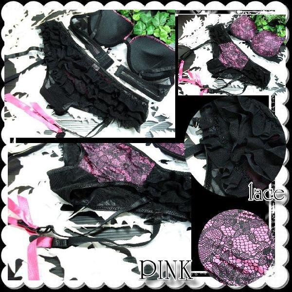 インポート ランジェリー ブラジャー＆ショーツセット レース柄 大きいサイズ 下着 エロい USA直輸入/wob008 |  | 03
