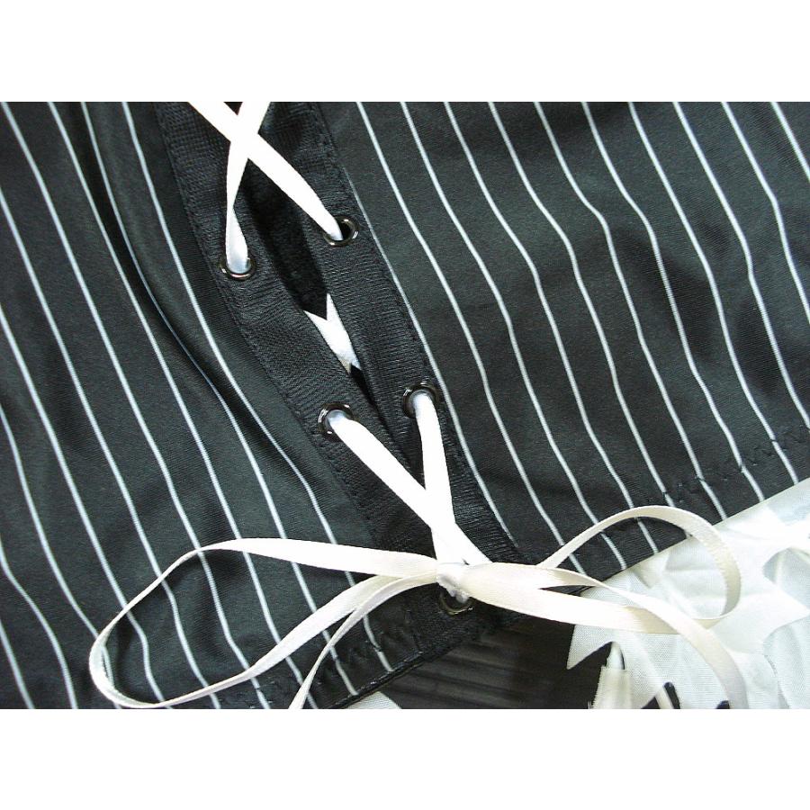 USAインポート ランジェリー ビスチェ Tバックショーツ セット ピンストライプ柄  /wob010 |  | 10