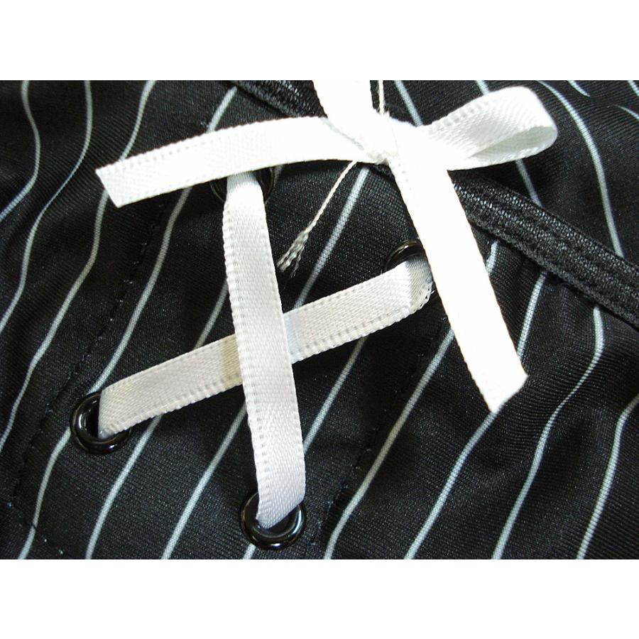 USAインポート ランジェリー ビスチェ Tバックショーツ セット ピンストライプ柄  /wob010 |  | 08