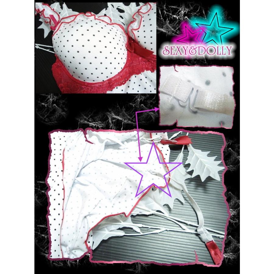 売り切れ インポート ランジェリー ワンピース Tバックショーツ セット ドット柄  /wob011 |  | 02