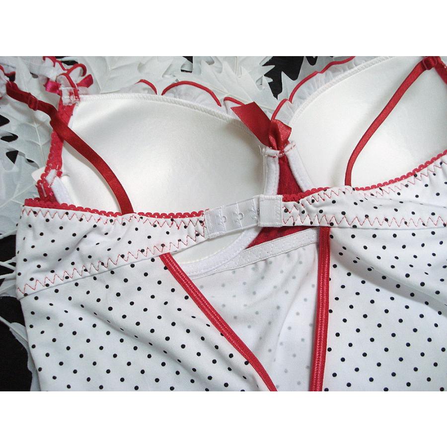 売り切れ インポート ランジェリー ワンピース Tバックショーツ セット ドット柄  /wob011 |  | 09
