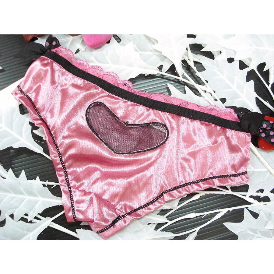 USAインポート ランジェリー ショーツのみ ハート型シースルー レディース サテン デート下着 パンツ /wob030 |  | 13