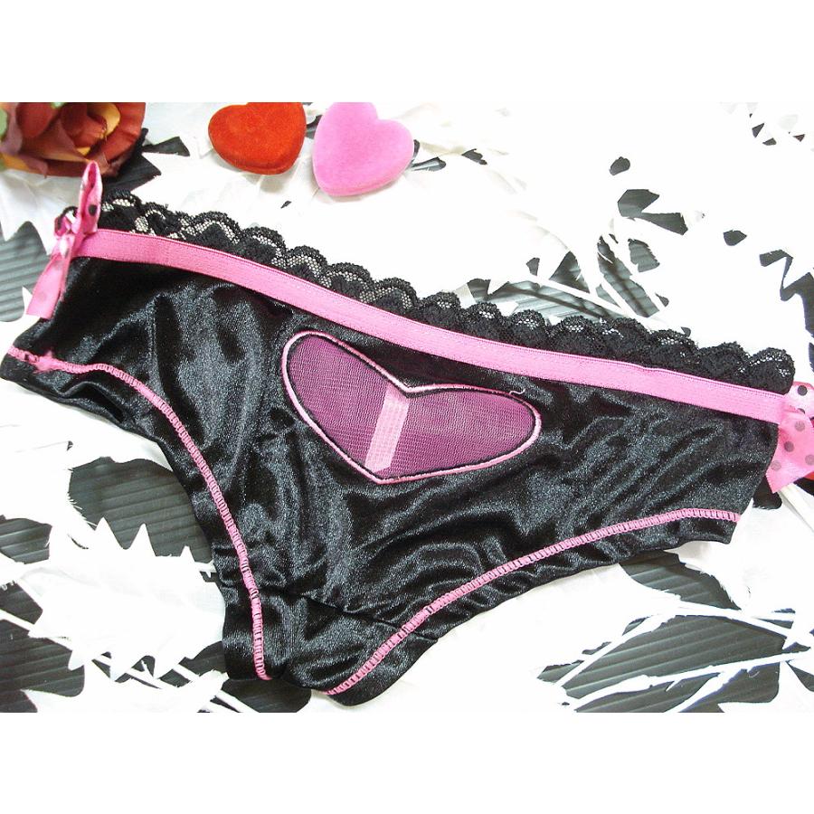 USAインポート ランジェリー ショーツのみ ハート型シースルー レディース サテン デート下着 パンツ /wob030 |  | 06