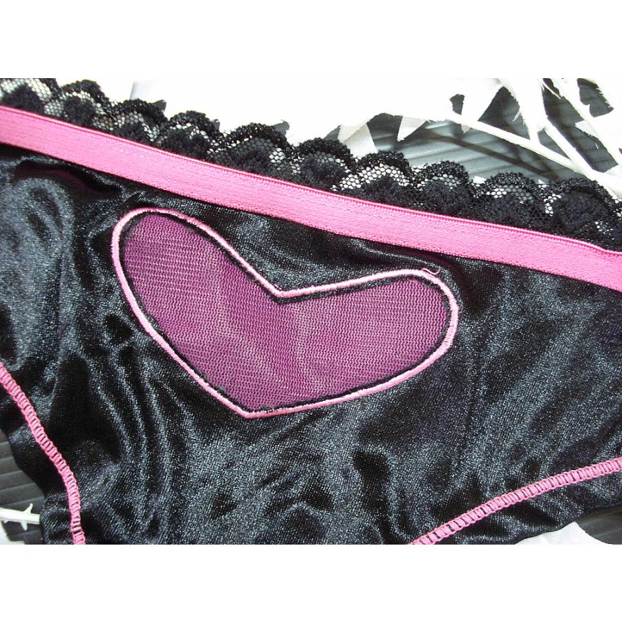 USAインポート ランジェリー ショーツのみ ハート型シースルー レディース サテン デート下着 パンツ /wob030 |  | 07