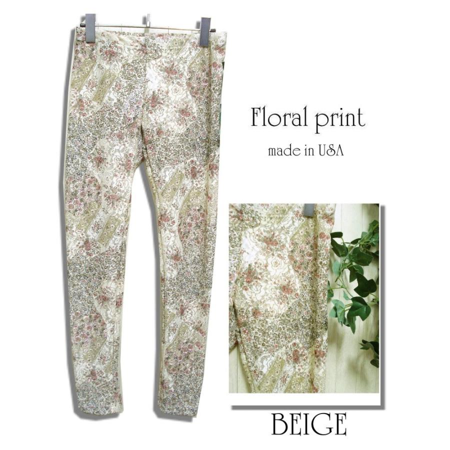 ラストSサイズ 値下げ 小花柄 メッシュ  レギンス  レディース ファション 服 セール ボトム/woj030 |  | 03