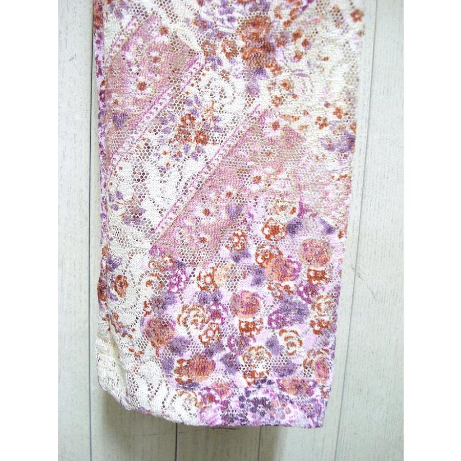 ラストSサイズ 値下げ 小花柄 メッシュ  レギンス  レディース ファション 服 セール ボトム/woj030 |  | 07