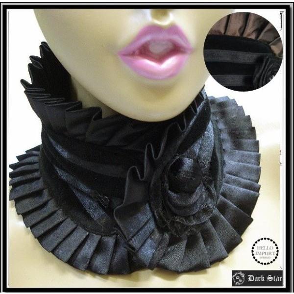 貴婦人ゴシック 薔薇とレースの太いチョーカー レディース ファッション ベロア /won053 | 