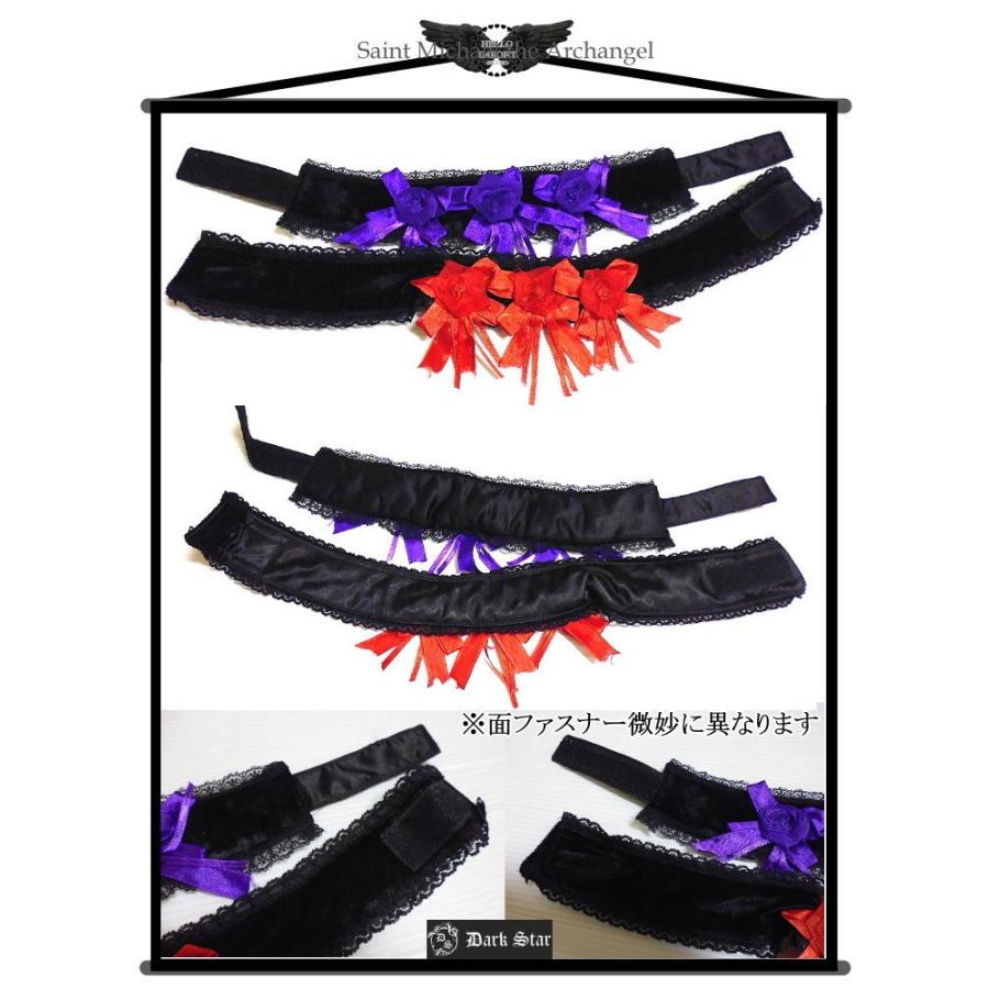 貴婦人ゴシック チョーカー レディース リボン レース ベロア ゴスロリ ビジュアル系 V系 ライブ衣装/won054 |  | 01