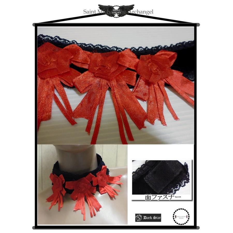 貴婦人ゴシック チョーカー レディース リボン レース ベロア ゴスロリ ビジュアル系 V系 ライブ衣装/won054 |  | 04