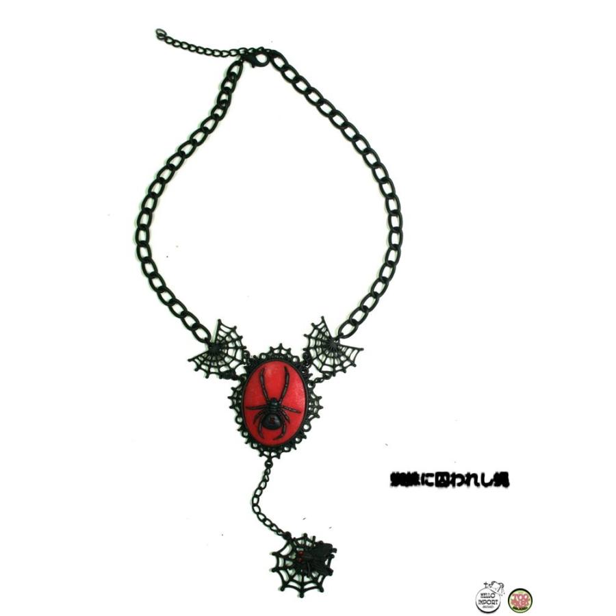 廃盤 レアアイテム ゴシック ネックレス アクセサリー ハエ 蜘蛛の巣 入手困難 ビジュアル系 V系 ファッション雑貨 /won074 |  | 01