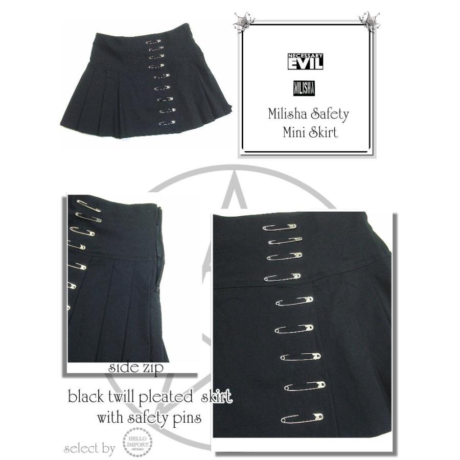 パンク 安全ピン付プリーツ Part9 Wosk027 コーディ割part8 ゴシック ファッション ミニスカート レディース 再入荷x2 服 黒 お気に入りの ミニスカート