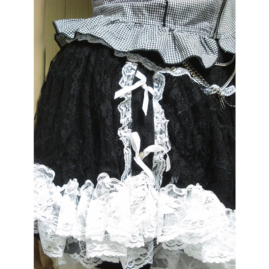 ゴシック＆ロリィタ 十字架チャーム ミニ丈 チュチュスカート