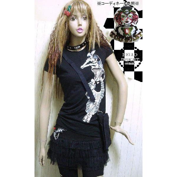 廃盤 パンク 服 ファッション Tシャツ 半袖 レディース スケルトン柄 コーディ割1 2 Wot057 Wot057 Hello Import 通販 Yahoo ショッピング