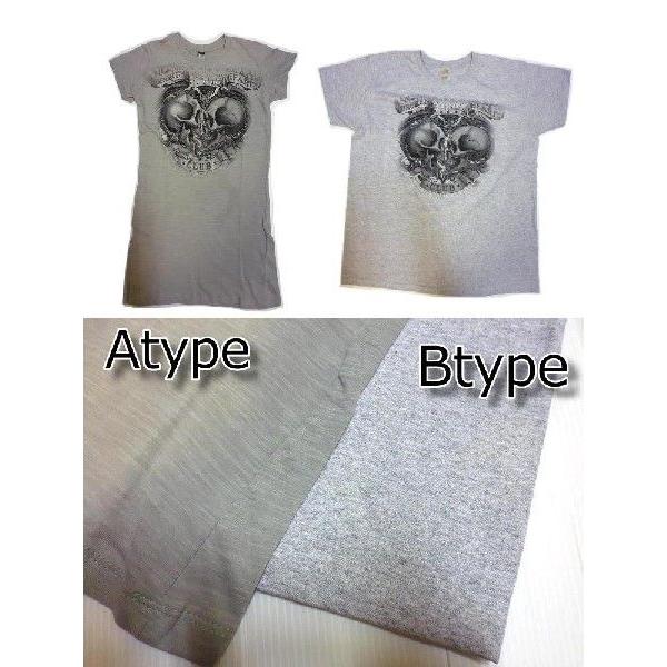 廃盤 悲報失恋クラブ 向かい合う髑髏柄 半袖Tシャツ ドクロ
