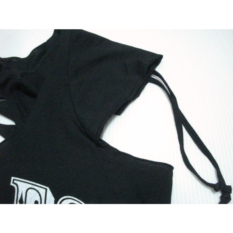 【定価17,000円】廃盤 激レア 黒Tシャツ 平成初期 パンク系 ギャル y2k 平成ギャル チビT Tシャツ バックプリント 黒 00s ピチT