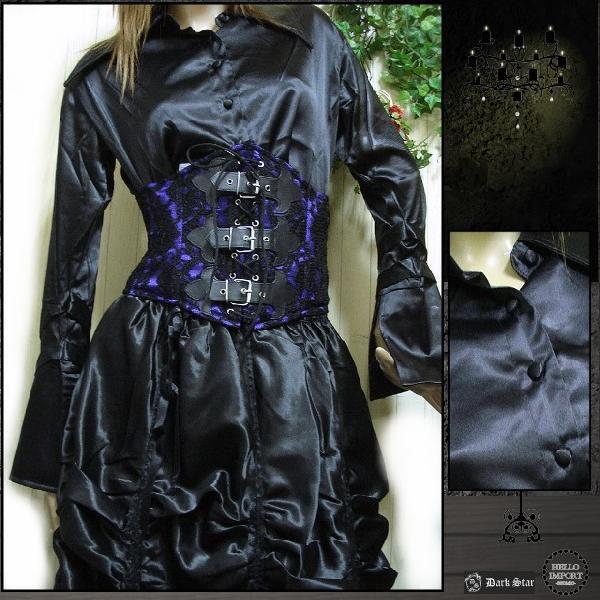 ゴシック 服 トップス 黒 ブラウス シャツ レディース ファッション