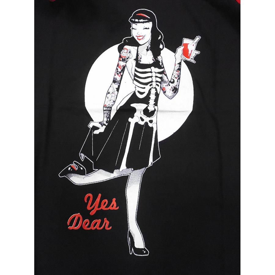 廃盤 パンク 服 ファッション Tシャツ レディース 7分袖 ゾンビ