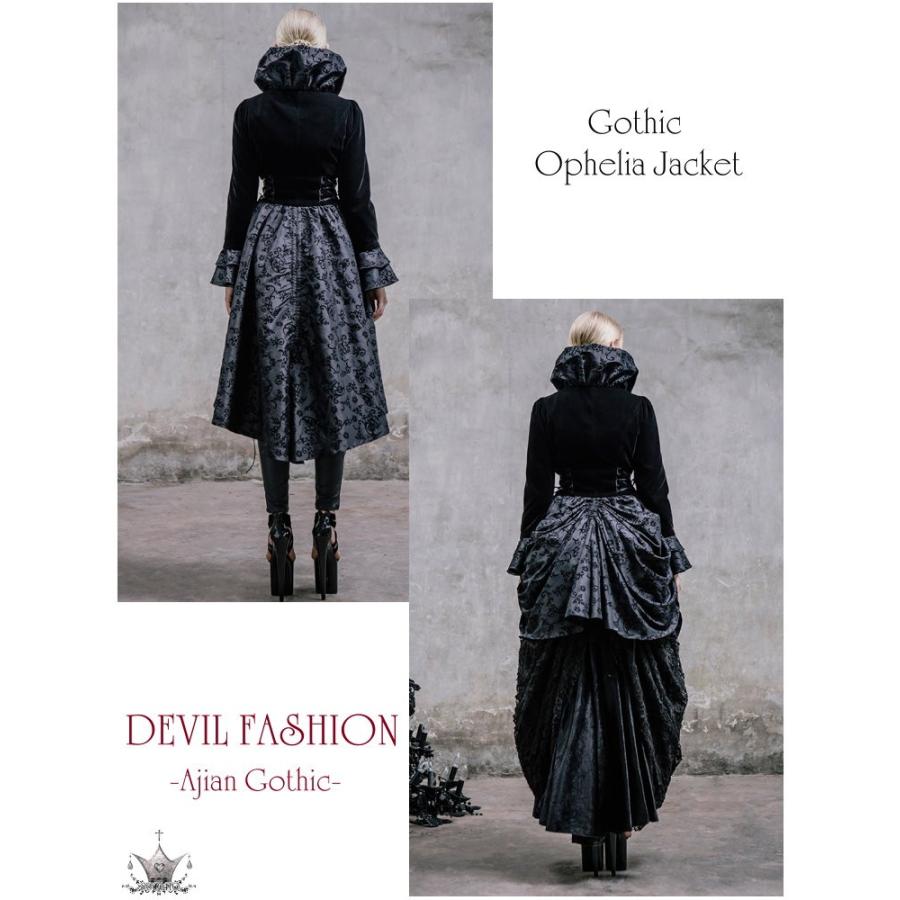 メディチカラー＆ツタ柄のドレスジャケット ゴシック 服 送料無料 黒