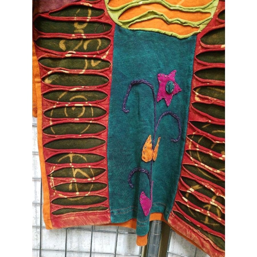 ネパール 半袖 Tシャツ tee クラッシュ 花柄 カットソー トップス  レディース  ファッション アジアン 夏 エスニック /wot352 |  | 11