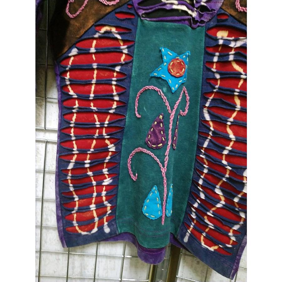 ネパール 半袖 Tシャツ tee クラッシュ 花柄 カットソー トップス  レディース  ファッション アジアン 夏 エスニック /wot352 |  | 14