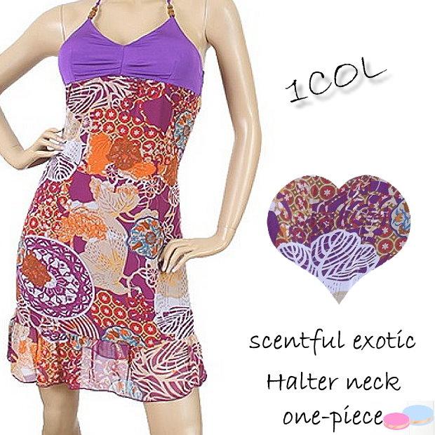ラスト1枚 インポート ワンピース LAファッション 服 花柄 ホルターネック レディース /wow024 | 