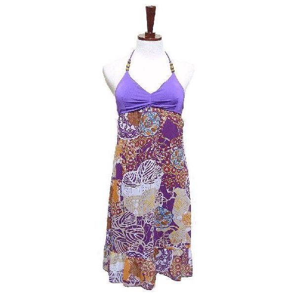 ラスト1枚 インポート ワンピース LAファッション 服 花柄 ホルターネック レディース /wow024 |  | 01