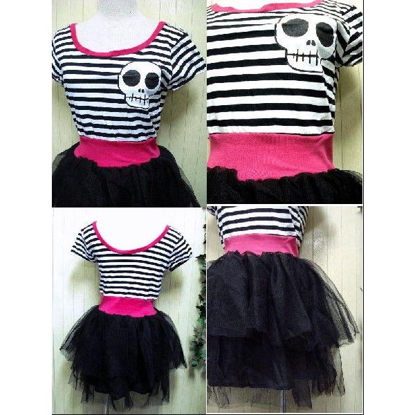 廃盤 レアアイテム パンク 服 ファッション レディース チュチュ ドッキング ワンピース 入手困難 ビジュアル系 V系 /wow044 |  | 01