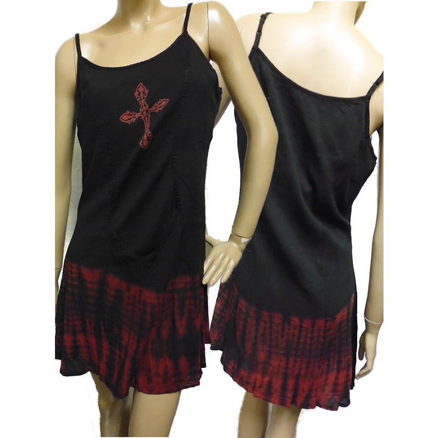 ロック ファッション 十字架キャミソールワンピース レディース Wow100 夏セール開催中 Max80 Off