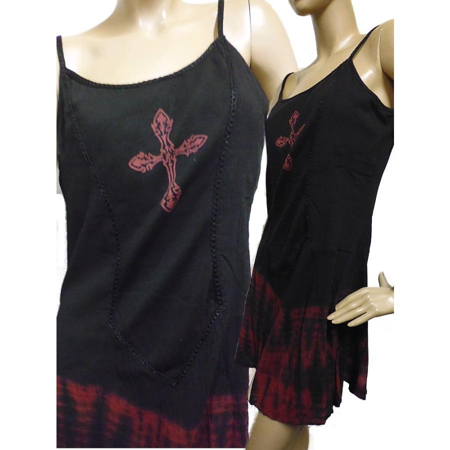 ロック ファッション 十字架キャミソールワンピース レディース Wow100 夏セール開催中 Max80 Off