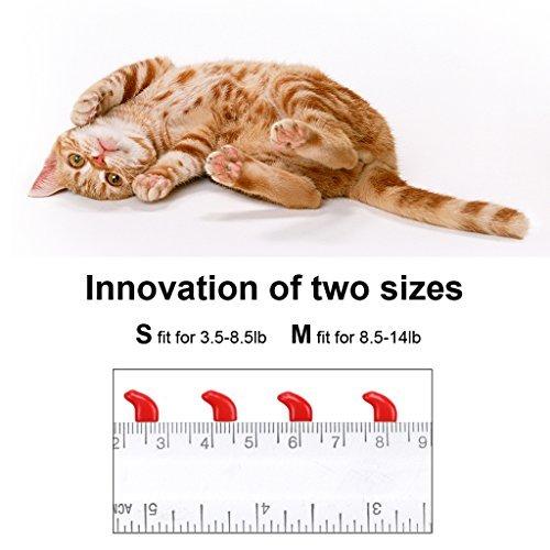 国内正規品 猫の爪を飾るコントロールソフトキャップ 160個ペットネイルキャップ 8つアプリケ 9種カラー色キットネイルキャップ 8つバインダー 7種フラッシュ色 しつけ用品