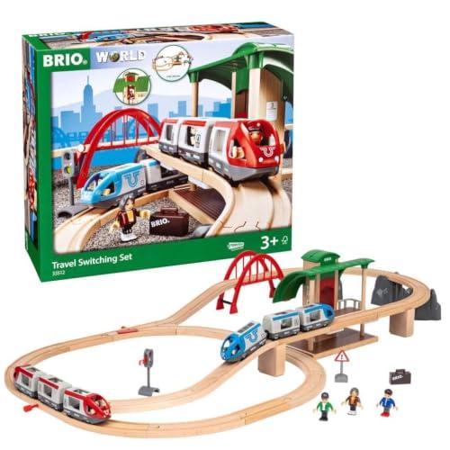 BRIO 木製レール 電車 知育玩具 トラベルレールセット 全42ピース 対象年齢 3歳~ 33512 誕生日 クリスマス プレゼント 男の子 | 