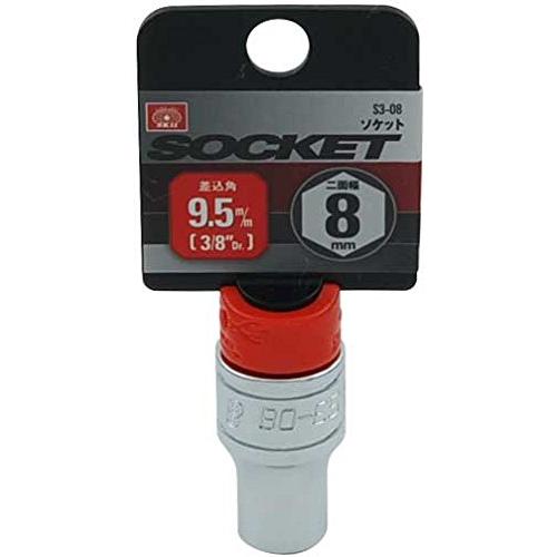 SK11(エスケー11) ソケット 6角 S3-08 二面幅:8×差込角:9.5mm 1個 |  | 01