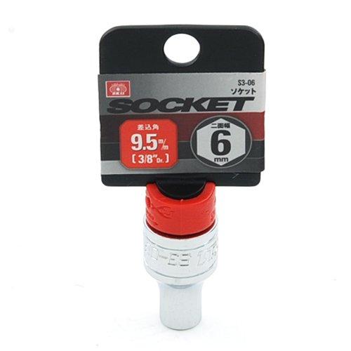 SK11(エスケー11) ソケット 6角 S3-06 二面幅:6×差込角:9.5mm 1個 |  | 01