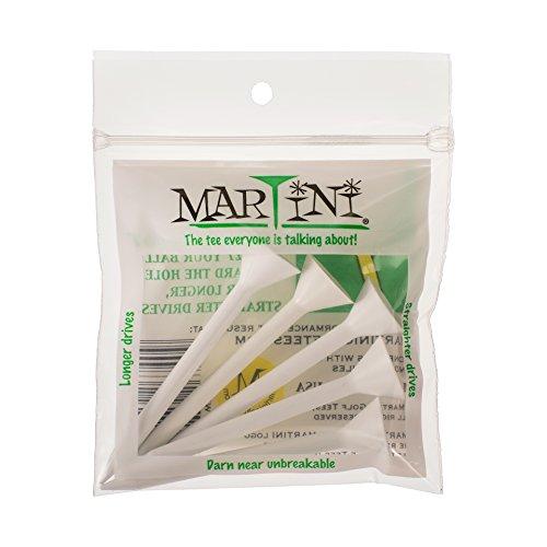 (マティーニゴルフティーズ) Martini Golf Teesティー 耐久性のあるプラスチック製 色各種 3-1/4インチ 5個入り Regu | 