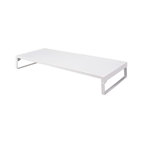 リヒトラブ パソコン台 モニター台 机上台 ゲーミング 幅59×奥行25×高さ8cm ロー 耐荷重15kg 白 A7332-0 | 