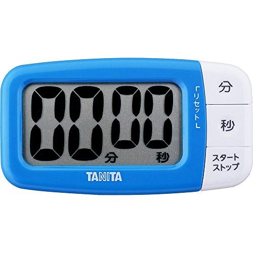 タニタ キッチン 勉強 学習 タイマー マグネット付き 大画面 100分 ブルー TD-394 BL でか見えタイマー D2xW10.3x5.6 | 