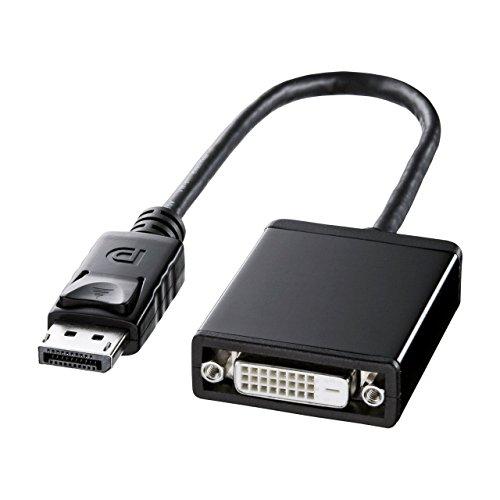 サンワサプライ DisplayPort-DVI変換アダプタ 0.2m AD-DPDV02 | 