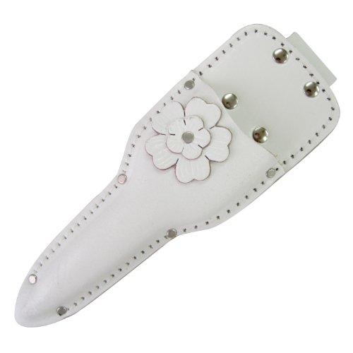 KOZUCHI(コヅチ) Flowery(フローリー) 摘果鋏革ケース 花付 白 LST-12 | 