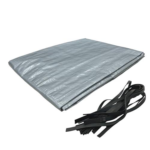 ユタカメイク PEトラックシート 1.8m×2.1m B-113 シルバー 軽トラ用 防水 軽量 薄手 平積み | 