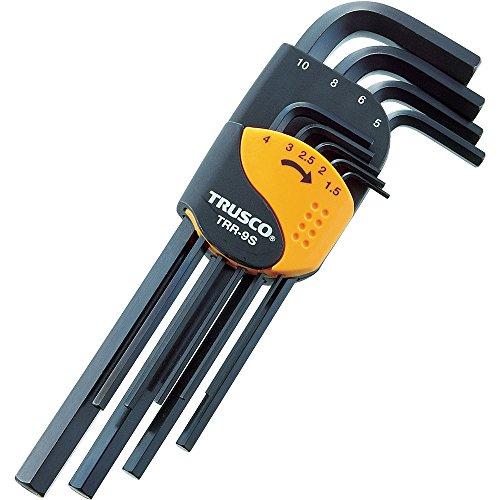 トラスコ中山(TRUSCO) 六角棒レンチセット 黒 標準タイプ 9本組 TRR-9S | 