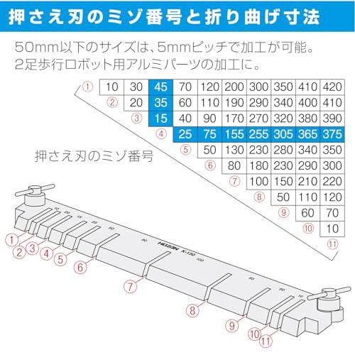 ホーザン(HOZAN) メタルベンダー 板金折り曲げ機 角度メモリ付 K-130 |  | 01