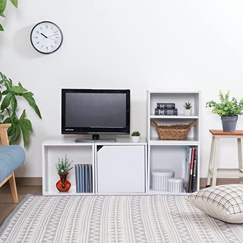 不二貿易(Fujiboeki) キューブボックス オープンラック 幅34.5×奥行29.5×高さ34.5cm ホワイト 収納 カラーボックス 組 |  | 01