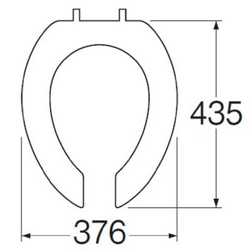 SANEI(サンエイ) 前割便座用座 PW902補修用 座のみ アイボリー PW902-2-I |  | 01