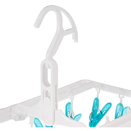 アイセン工業 aisen 室内干し ミニ 角ハンガー ピンチ16個付 ブルー 40×19.5×19.5cm |  | 01