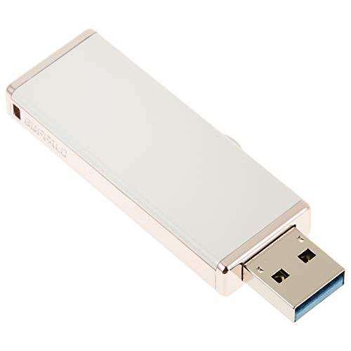 BUFFALO USB3.0/2.0用 キャップレス USBメモリー ロイヤルホワイト 16GB RUF3-JW16G-RW | 
