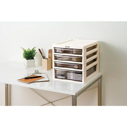 JEJアステージ(JEJ Astage) Aplos(アプロス) 文具書類ケース B4サイズ 引き出し 深3段 ダークブラウン 幅33×奥行40 |  | 01