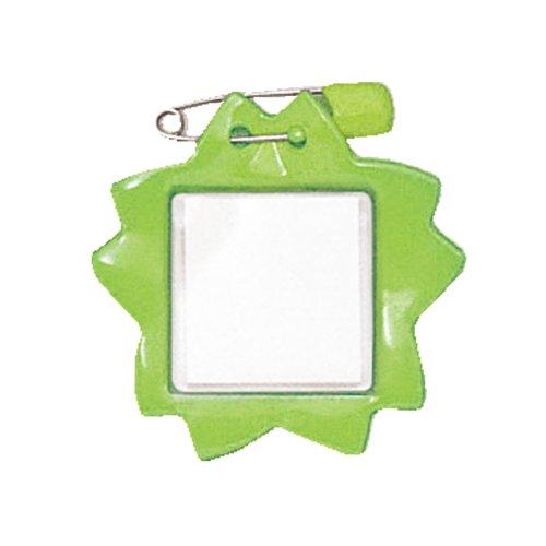 共栄プラスチック ORIONS 桜型名札 10枚入 黄緑 C-7-10-YG | 