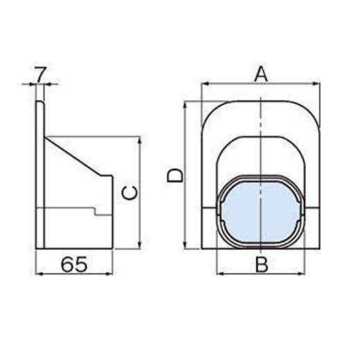 因幡電工 配管化粧カバー シーリングキャップ 天井・壁からの配管取り出し部用 ホワイト LDP-70-W |  | 01