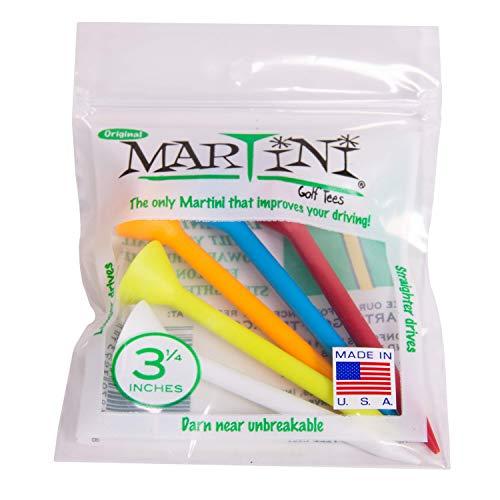 (マティーニゴルフティーズ) Martini Golf Teesティー 耐久性のあるプラスチック製 色各種 3-1/4インチ 5個入り Regu | 