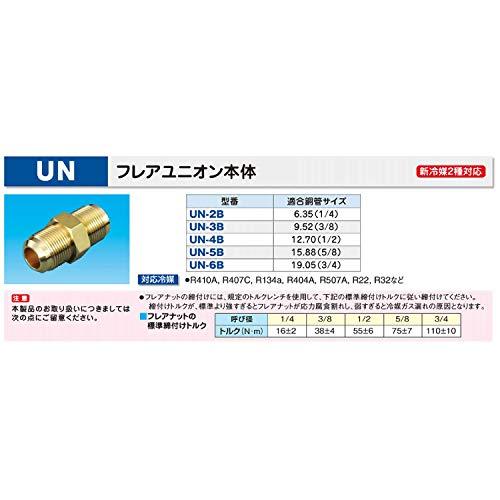 因幡電工 エアコン配管副部材 フレアユニオン本体 UN-6B |  | 01